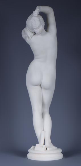 Laurent MARQUESTE - « Galatée », Sculpture en marbre, vers 1885-10