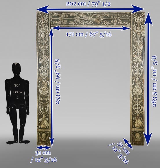 Encadrement de porte, XVIIe siècle-11