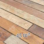 Lot de 45 m² de parquet linéaire en chêne