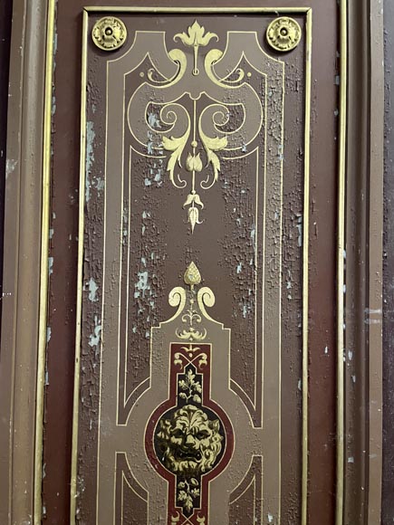 Paire de grandes doubles portes peintes Napoléon III-3