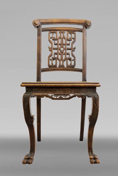 Gabriel VIARDOT, ensemble de mobilier japonisant pour chambre à coucher-1