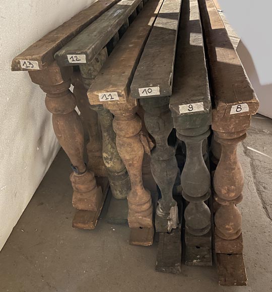 Important ensemble de rambardes en bois provenant d'Égypte-2