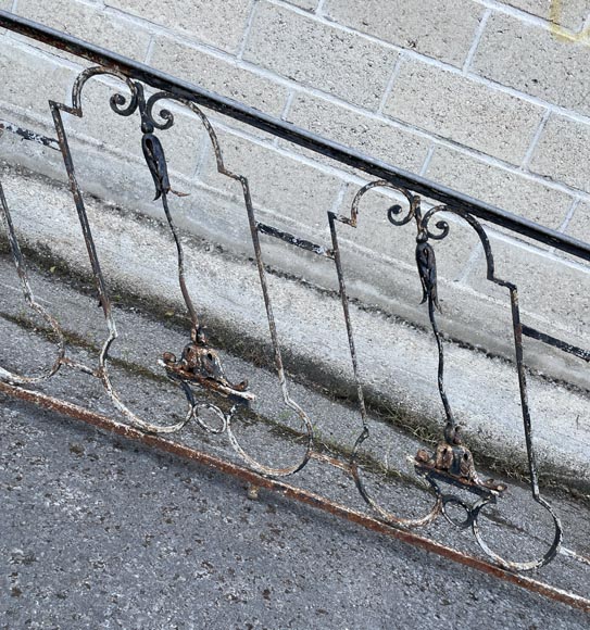 Longue paire de rampes d'escalier de style Napoléon III-3