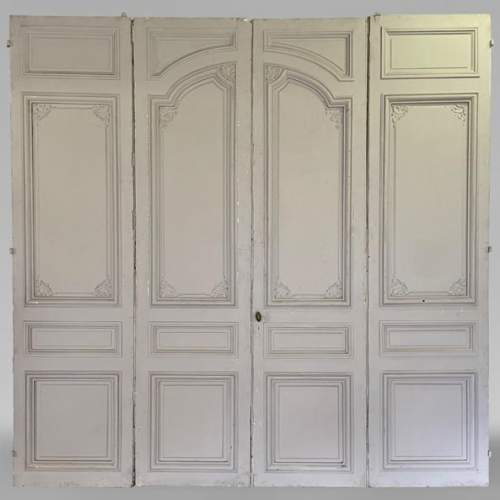 Grande porte quadruple au décor Napoléon III
