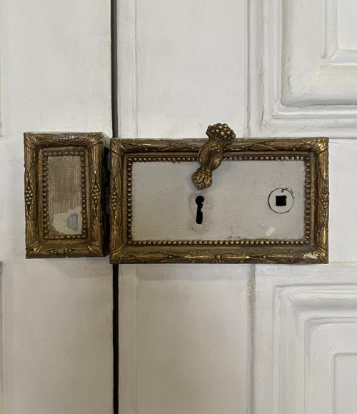 Important lot de 11 double portes moulurées-4