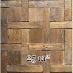 Lot de 25 m² de parquet de style Chantilly en chêne