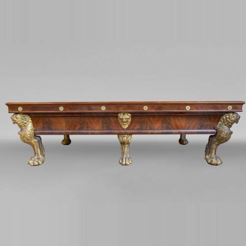 Exceptionnel billard Charles X de la Maison Chéreau en acajou et bronze doré