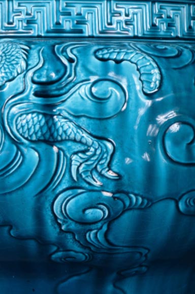 Théodore DECK, le grand vase bleu inspiré des arts de l’Extrême-Orient-11