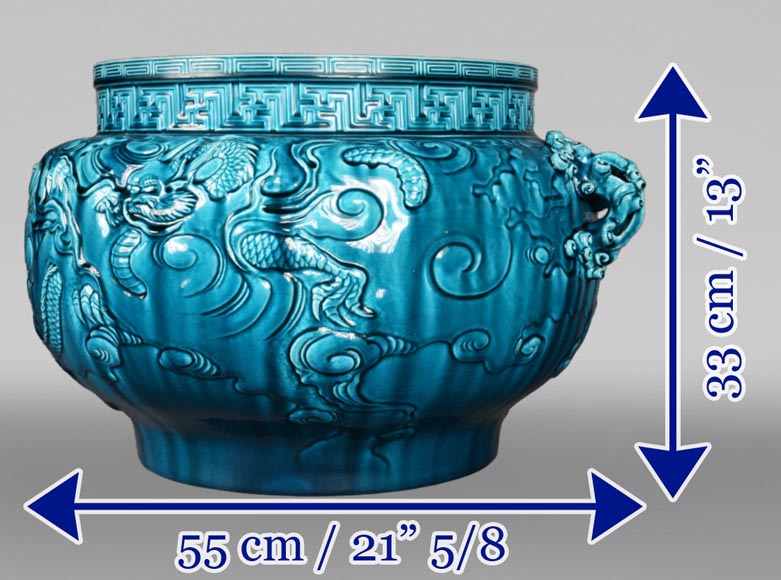 Théodore DECK, le grand vase bleu inspiré des arts de l’Extrême-Orient-13