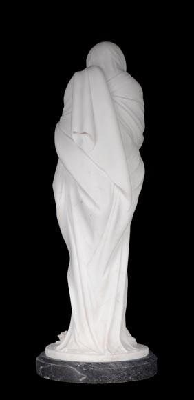 Francesco LAZZARINI (1748-1808) – L’Hiver dit La Frileuse, d’après Jean-Antoine HOUDON-7