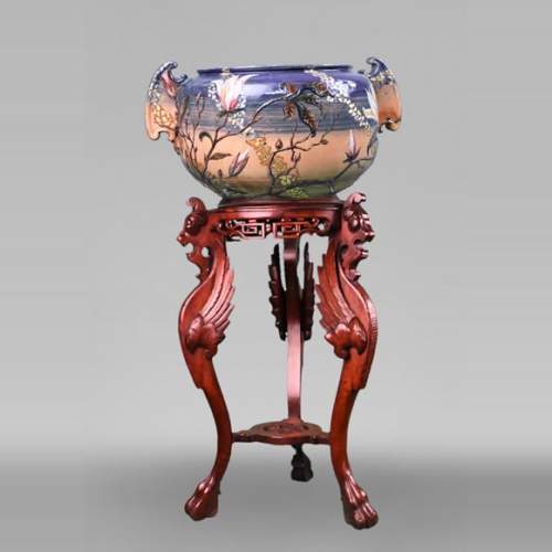 Emile GALLÉ, important vase à décor floral
