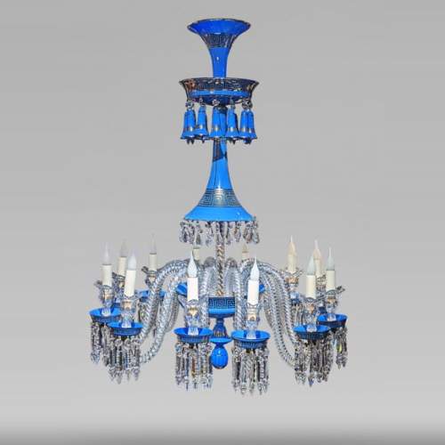 Lustre en opaline de Baccarat