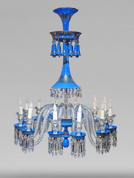 Lustre en opaline de Baccarat-0