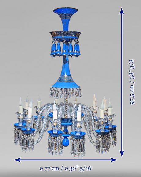 Lustre en opaline de Baccarat-8