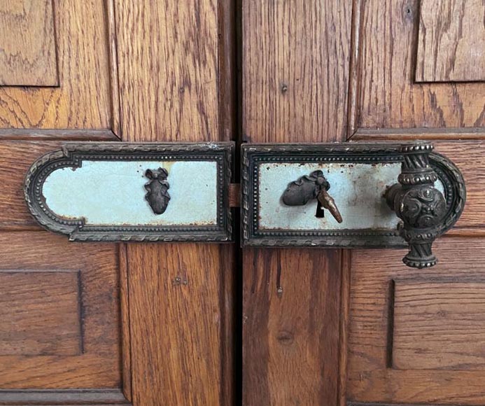 Paire de double portes en bois de 2,5 m de haut-2
