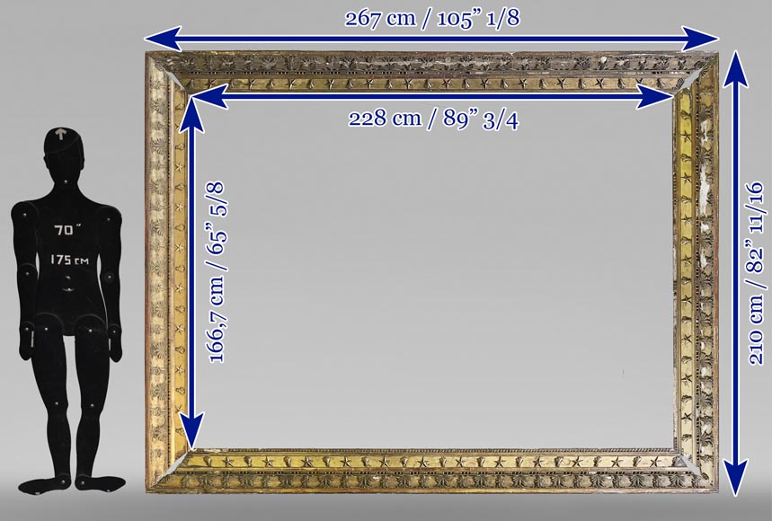 Grand cadre d’époque Empire-9