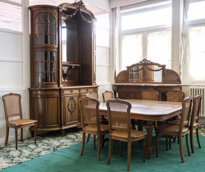 Grande Table De Salle à Manger Ancienne En Bois Massif - 180 Cm - 4 à 6 Personnes