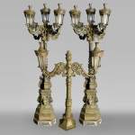 Ensemble de lampadaires de style Napoléon III