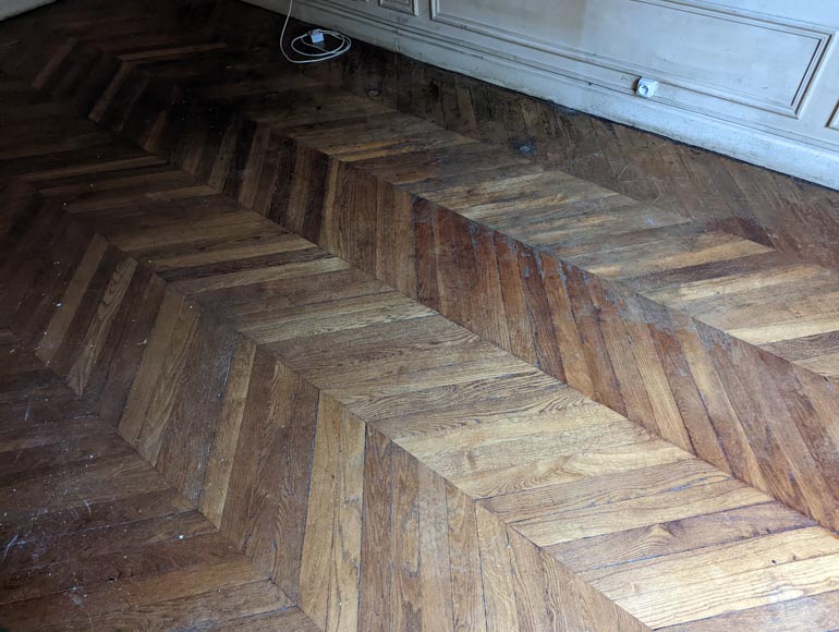 Lot de 12 m² de parquet point de Hongrie-1