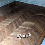 Lot de 13 m² de parquet point de Hongrie