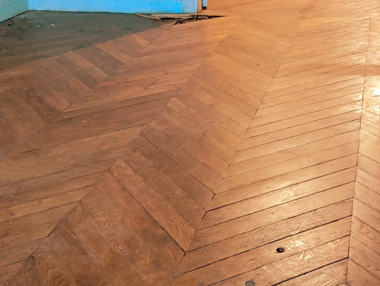 Lot de 14 m² de parquet point de Hongrie en chêne-3