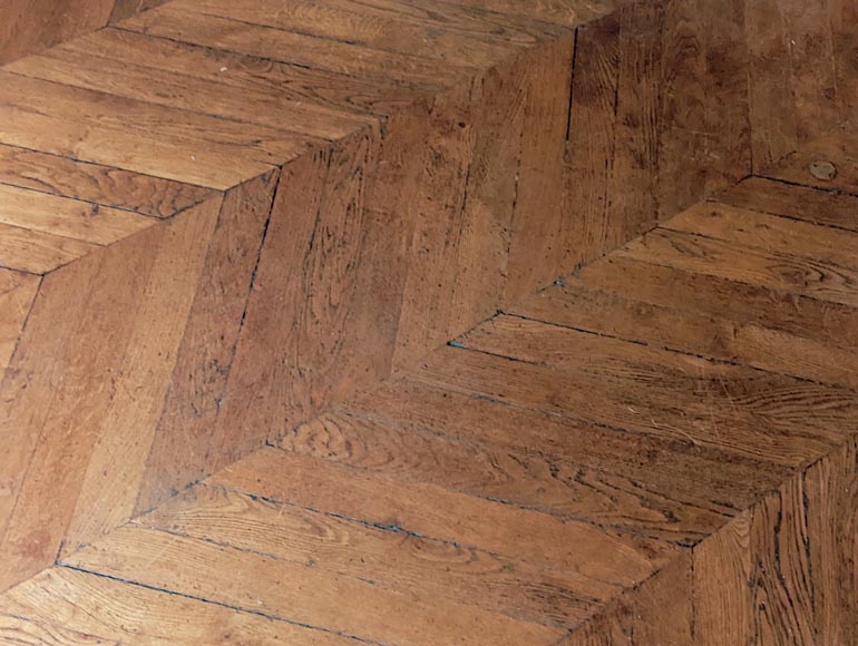 Lot de 14 m² de parquet point de Hongrie en chêne-6