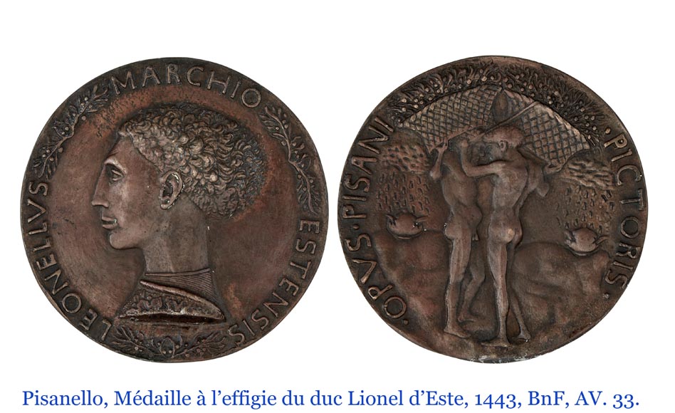 DECK Théodore (1823-1891), miroir monumental en chêne orné de médaillons en faïence verte-22