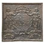 Plaque de cheminée aux armes de Léopold Ier, duc de Lorraine et de Bar