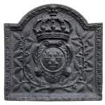 Plaque de cheminée de 1690 aux armes de France