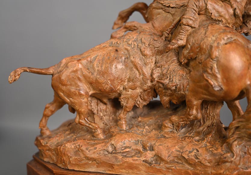 STARLUX / PUBLICITAIRE Nestle Western Bel Ensemble D'une Chasse Au Bison ( Rare EUR 48,00 - FR