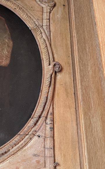 Paire de trumeaux de porte d'époque Louis XV figurants des scènes de la vie de Vénus-18
