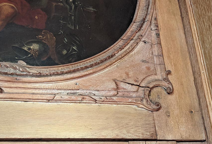 Paire de trumeaux de porte d'époque Louis XV figurants des scènes de la vie de Vénus-19