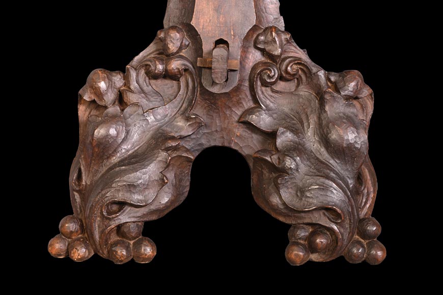 Sièges en bois sculpté-6