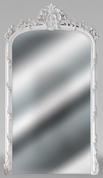 Grand trumeau époque Napoléon III avec miroir au mercure-0