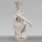 Pierre Marius MONTAGNE (attribué à), Mercure en marbre sculpté