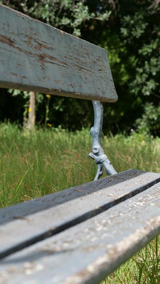 Banc de jardin à piétement en fonte Denonvilliers, vers 1894-5