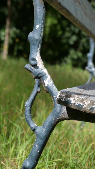 Banc de jardin à piétement en fonte Denonvilliers, vers 1894-7