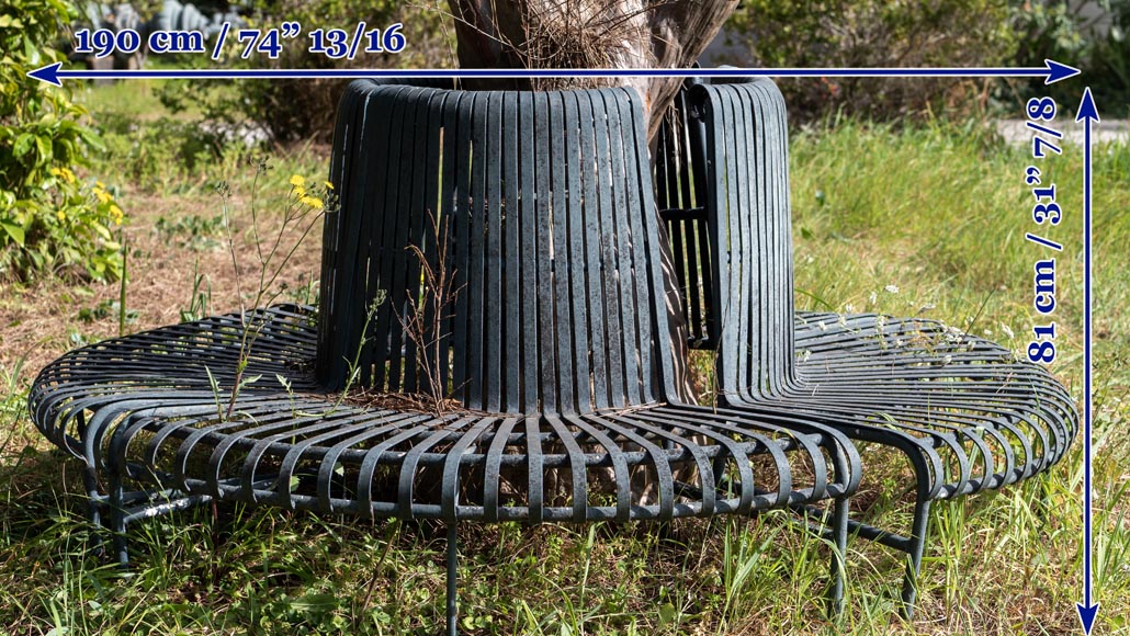 Banc circulaire de pourtour d'arbre-7