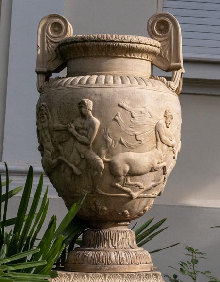Grand vase de style grec en terre cuite-2