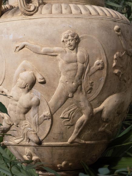Grand vase de style grec en terre cuite-6