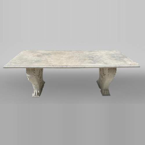 Table à piétement néoclassique du XIXe, plateau postérieur