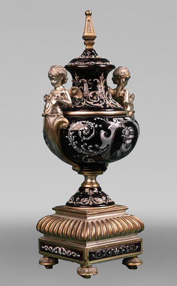 Paul SOYER, garniture de cheminée dans l’esprit de la Renaissance-3