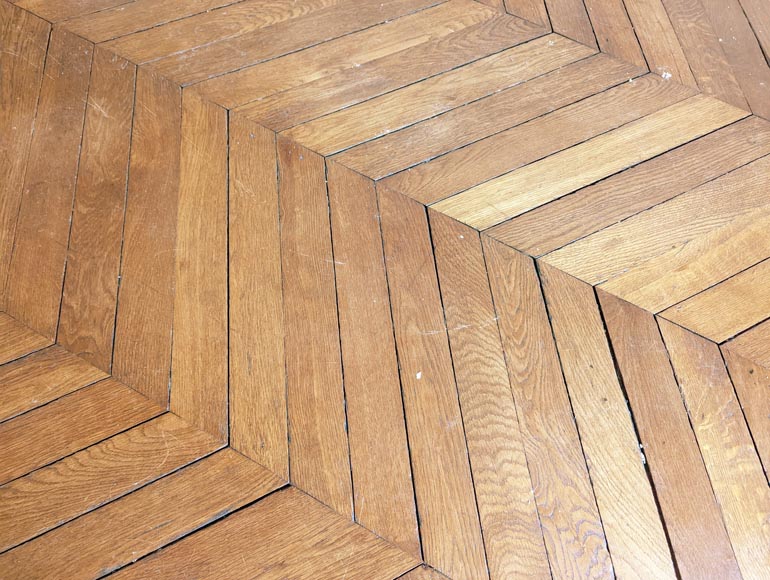 Lot de 12 m² de parquet point de Hongrie en chêne-5