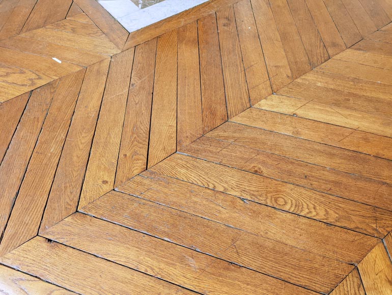 Lot de 12 m² de parquet point de Hongrie en chêne-6