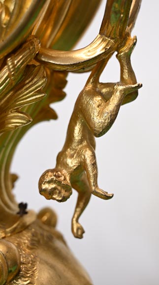 Pendule de style rocaille au dromadaire-6