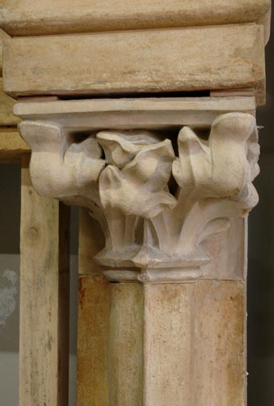 Importante cheminée de style Néo-Renaissance en terre cuite-6