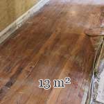 Lot de 13 m² de parquet linéaire en chêne