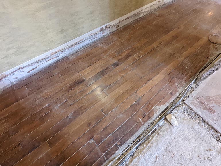 Lot de 13 m² de parquet linéaire en chêne-1