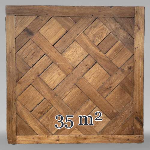 Environ 35 m² de parquet Versailles en chêne, XVIIIe siècle