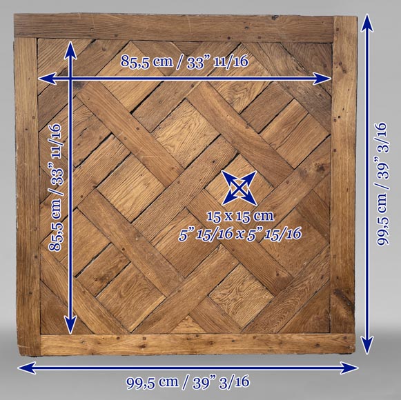 Environ 35 m² de parquet Versailles en chêne, XVIIIe siècle-10